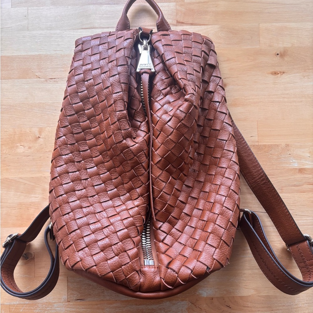 Aimee Kestenberg Woven Leather Backpack